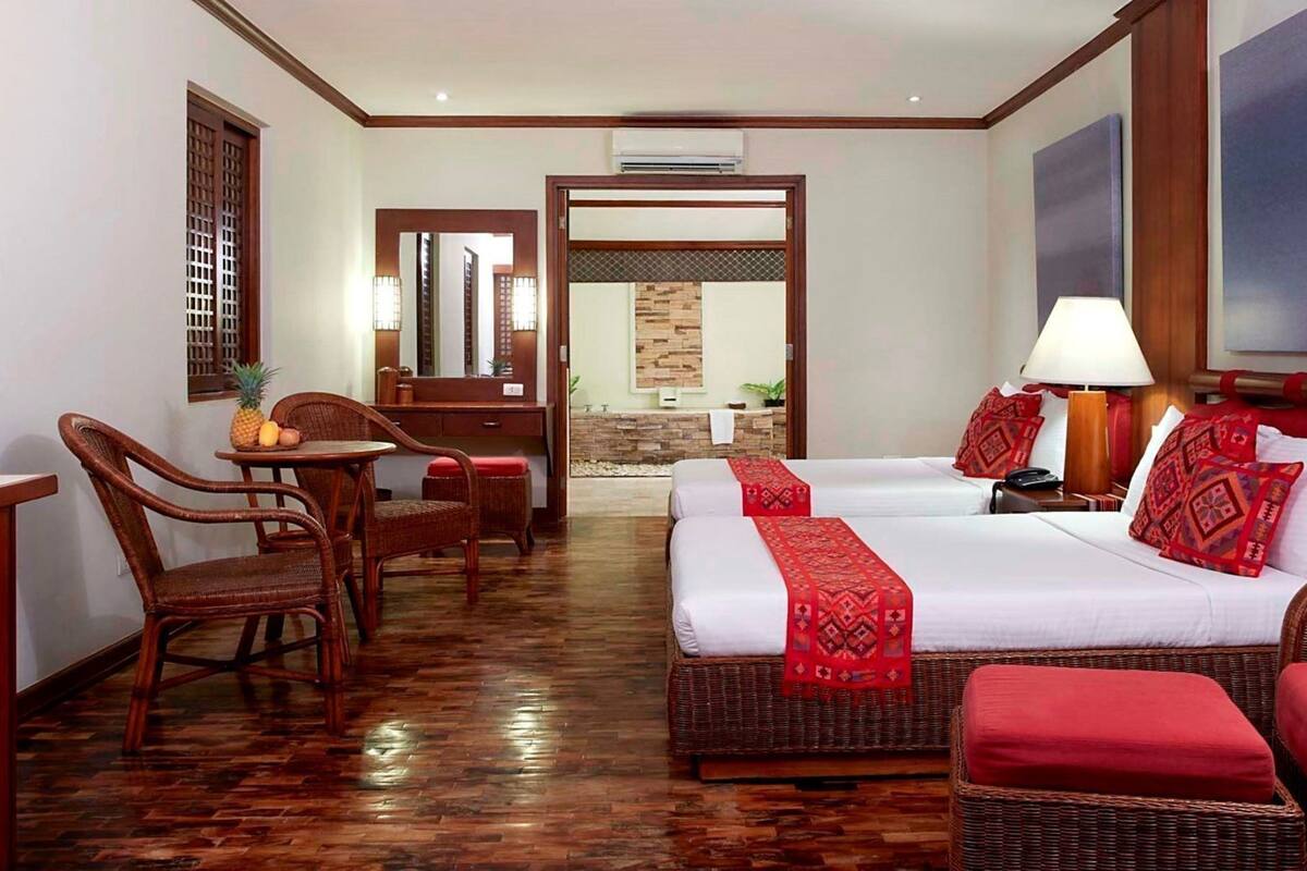 Ropa de cama de alta calidad y minibar