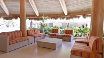 Sittområde i lobbyn