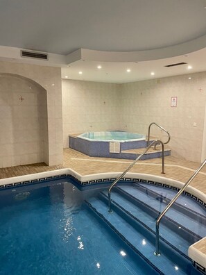 Indoor pool, outdoor pool, open 9:30 AM to 10:00 PM, pool umbrellas - Marbella Beach Resort at Club Playa Real (Marbella)