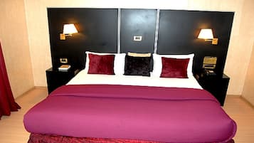 Premium bedding, minibar, in-room safe, desk