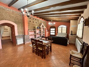 Family Apartment, 2 Bedrooms, Kitchen, Garden View | Living area | TV