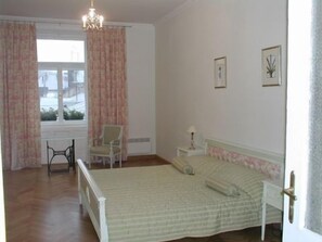 Individually decorated, individually furnished, iron/ironing board