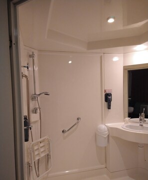 Habitación doble, 1 cama doble | Baño | Secador de pelo y toallas