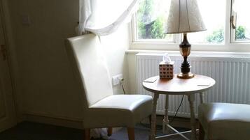 Fridge, microwave, coffee/tea maker