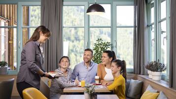 Daily buffet breakfast (EUR 18 per person)