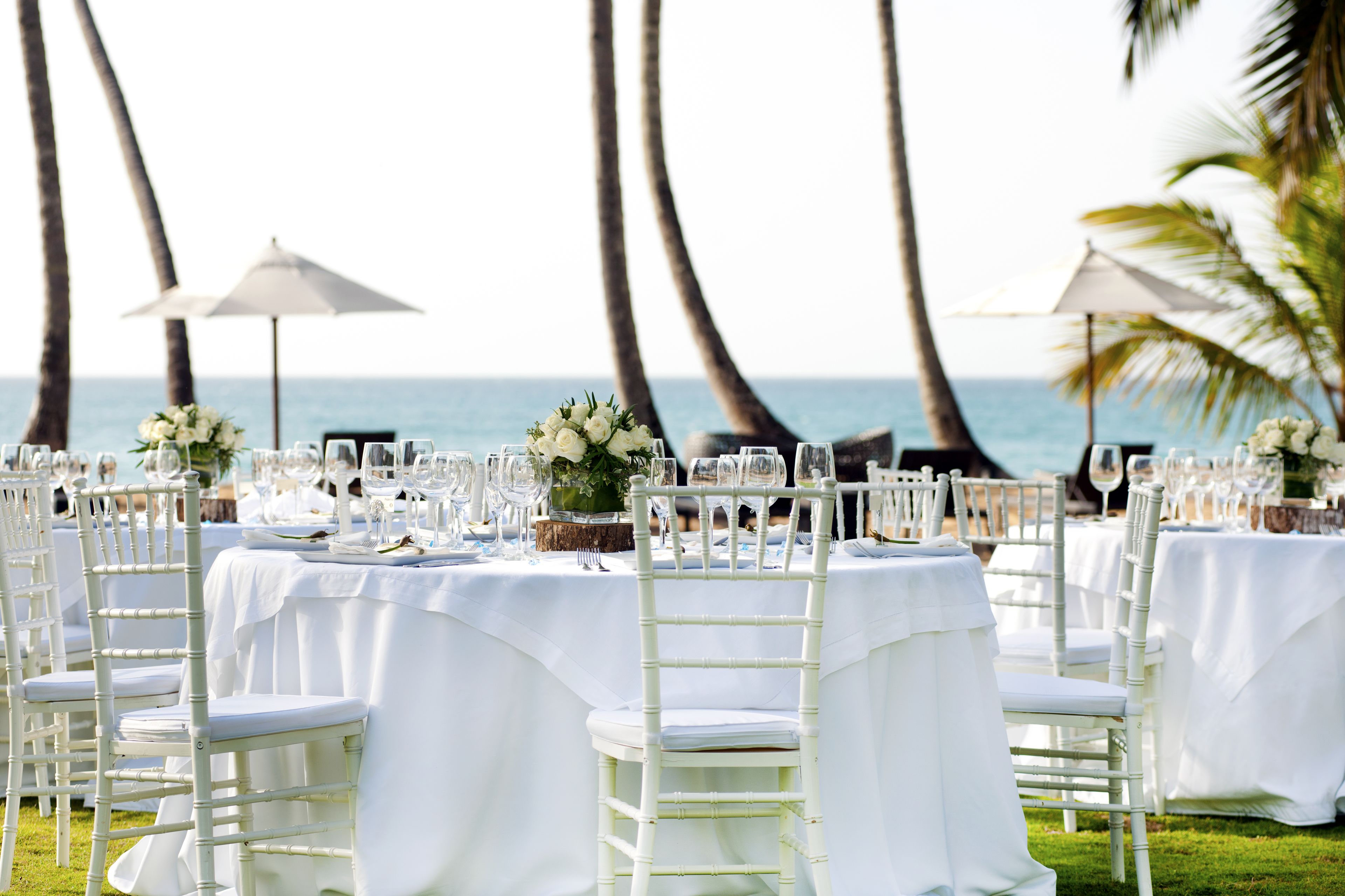 outdoor banquet area