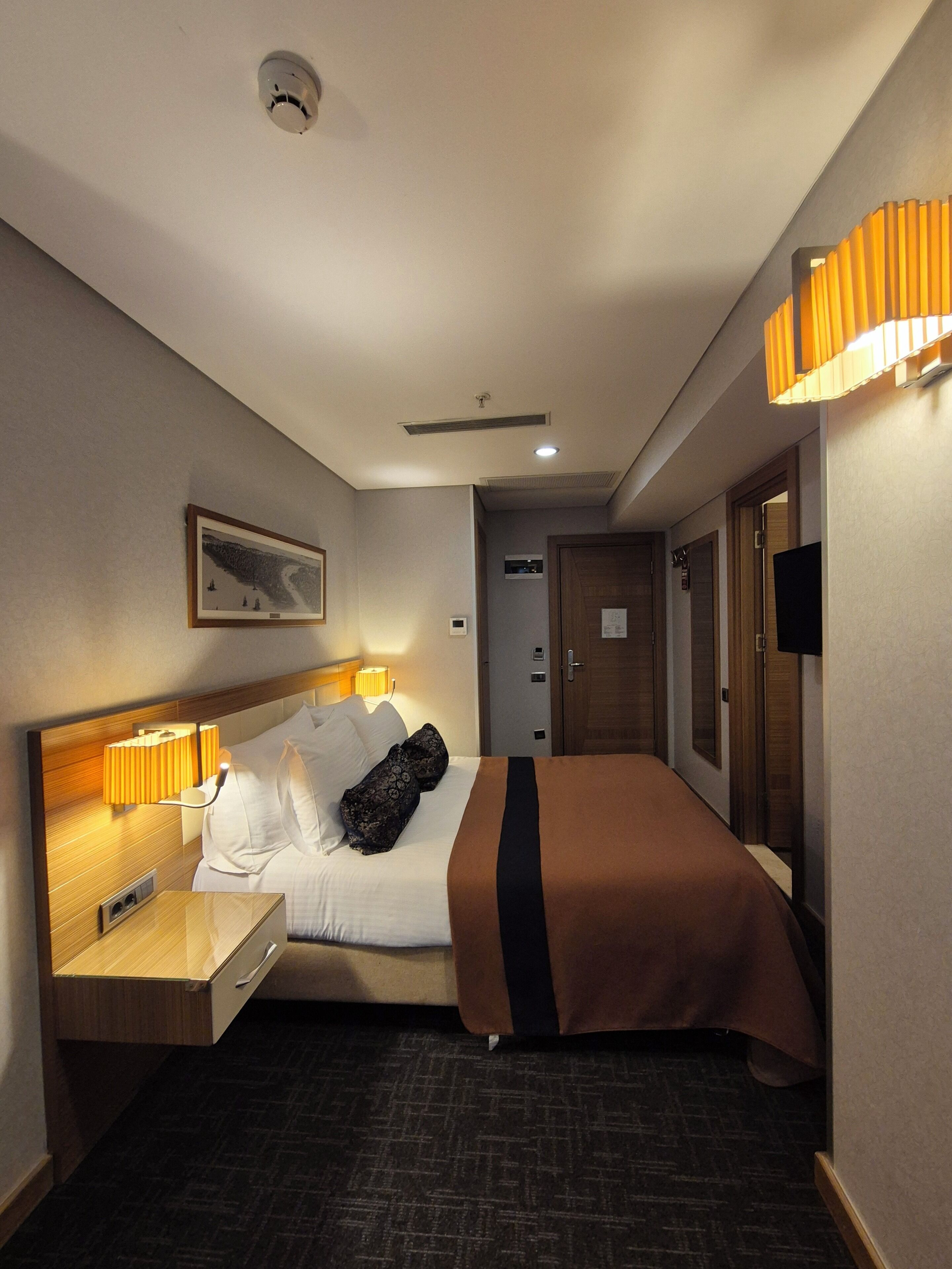 Egyptian cotton sheets, premium bedding, minibar, in-room safe