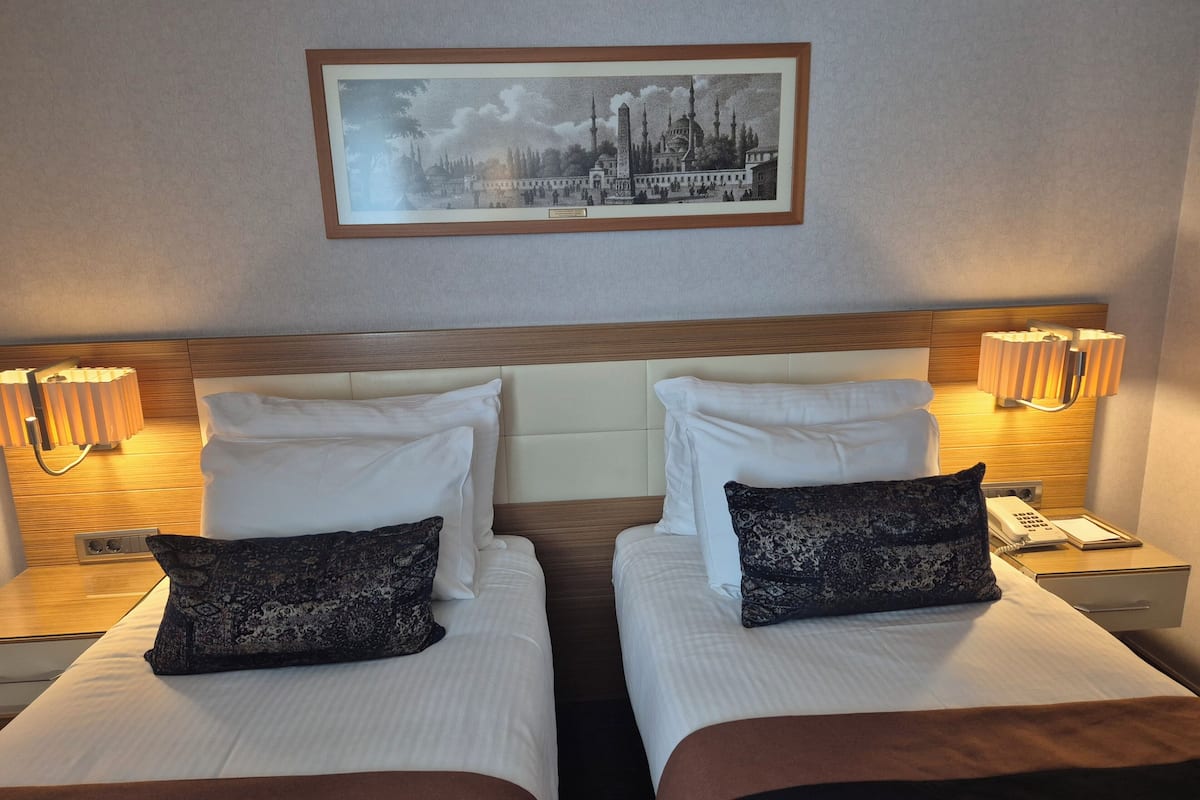 Deluxe Twin with Balcony | Egyptian cotton sheets, premium bedding, minibar, in-room safe