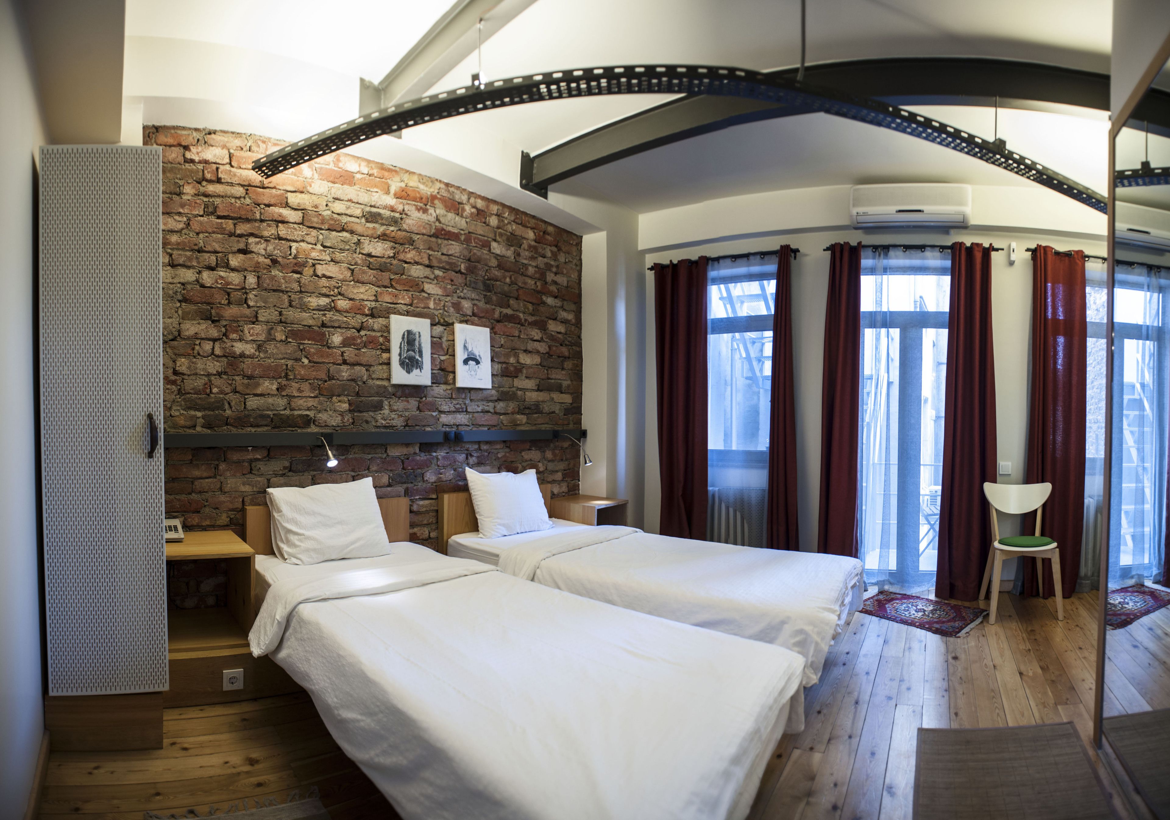superior double or twin room with brick wall | premium bedding, minibar, in-room safe, desk