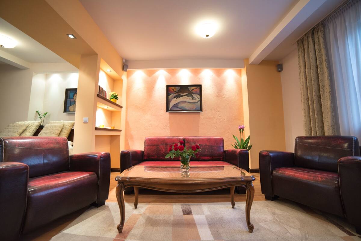 Deluxe Apartment (Dlugie Pobrzeze Street) | Living area