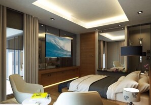 Hochwertige Bettwaren, Minibar, Zimmersafe, Schreibtisch