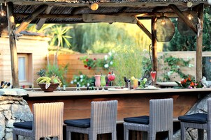 Tapas bar, pool views, open select days