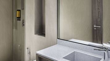 Ducha, cabezal de ducha tipo lluvia, artículos de tocador gratuitos