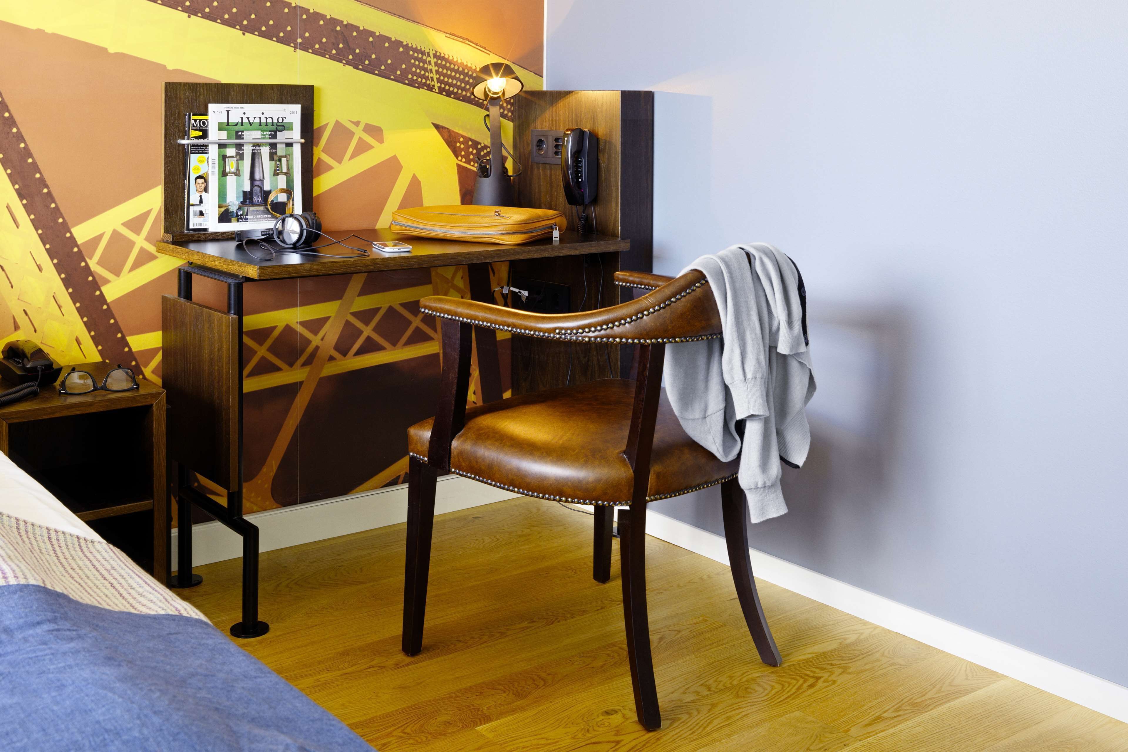 desk, blackout curtains, soundproofing, iron/ironing board