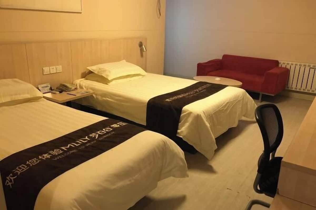 Desk, blackout drapes, iron/ironing board, free WiFi