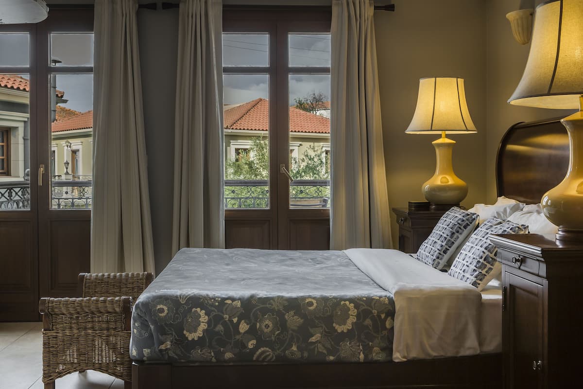 Suite, uitzicht op binnenplaats (No 108) | Lakens van Egyptisch katoen, luxe beddengoed, een kluis op de kamer