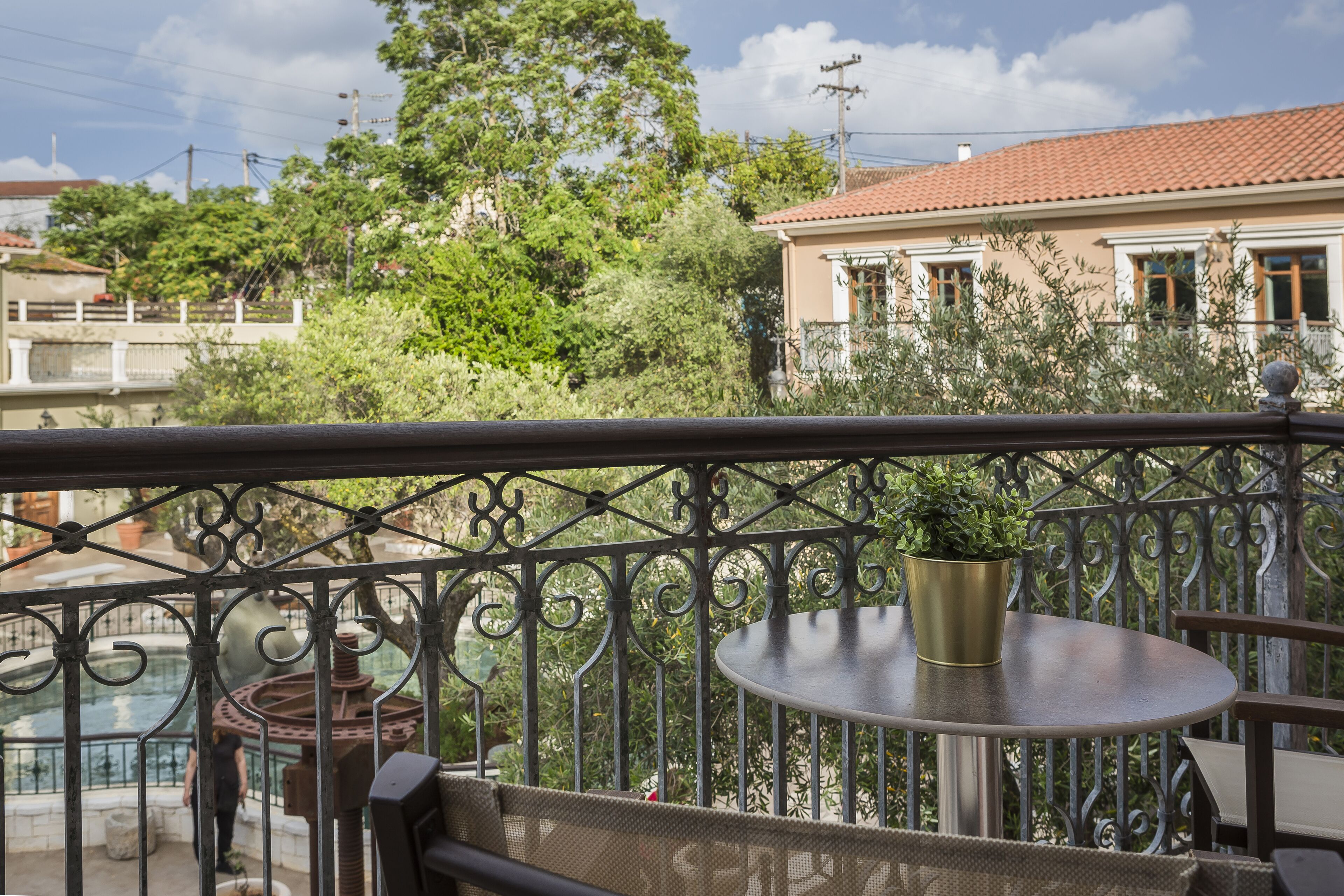 Blick vom Balkon