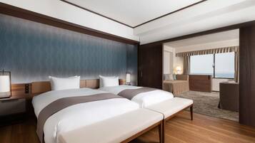 Privilege, Junior Suite, Multiple Beds, Sea View | Down comforters, in-room safe, desk, WiFi (free)