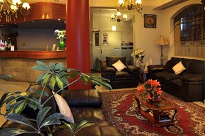 Sittområde i lobbyn