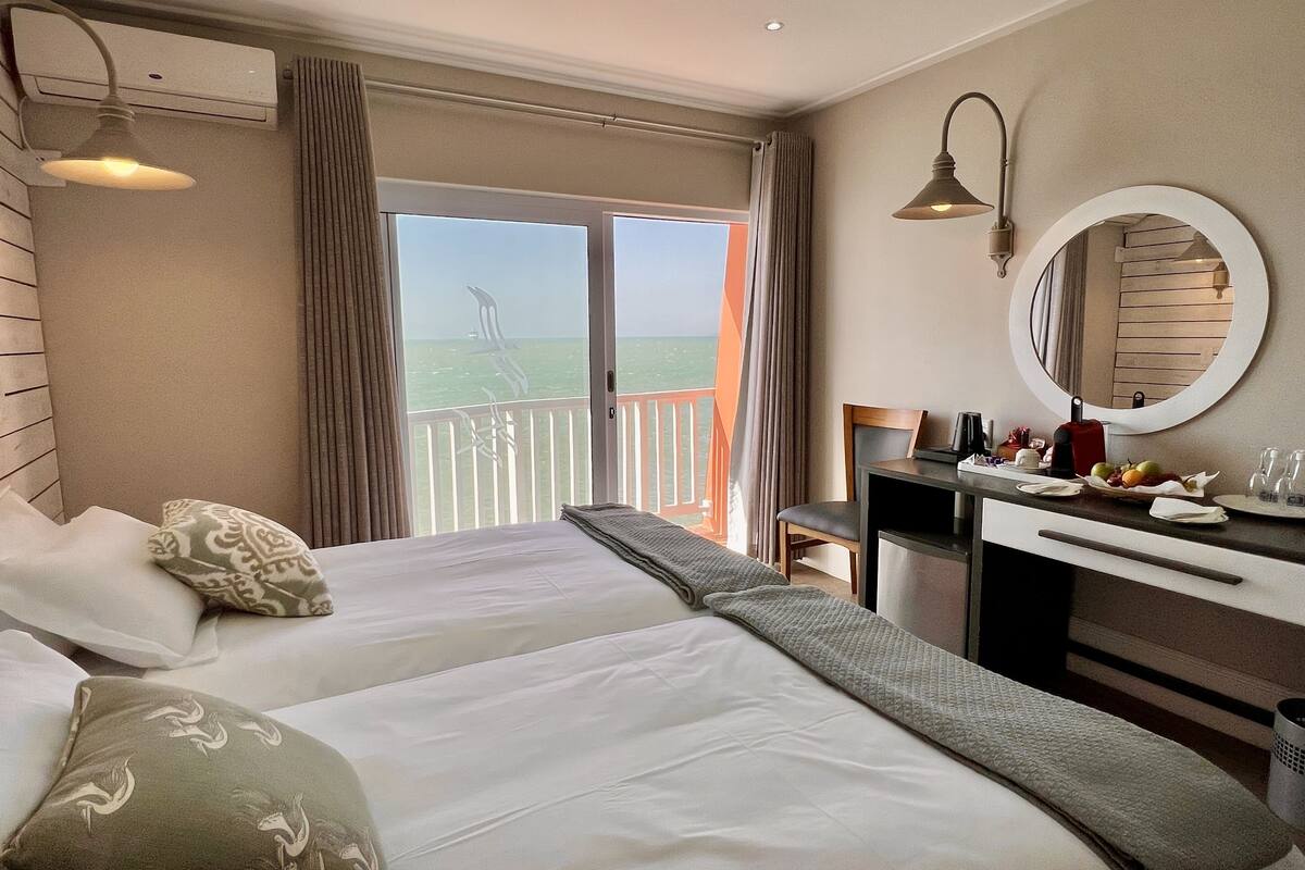 deluxe twin room, sea view, sea facing | view from room
