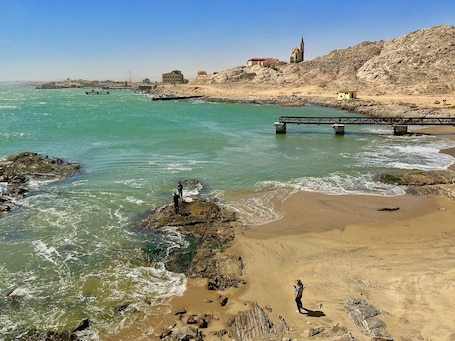 Playa privada y toallas de playa