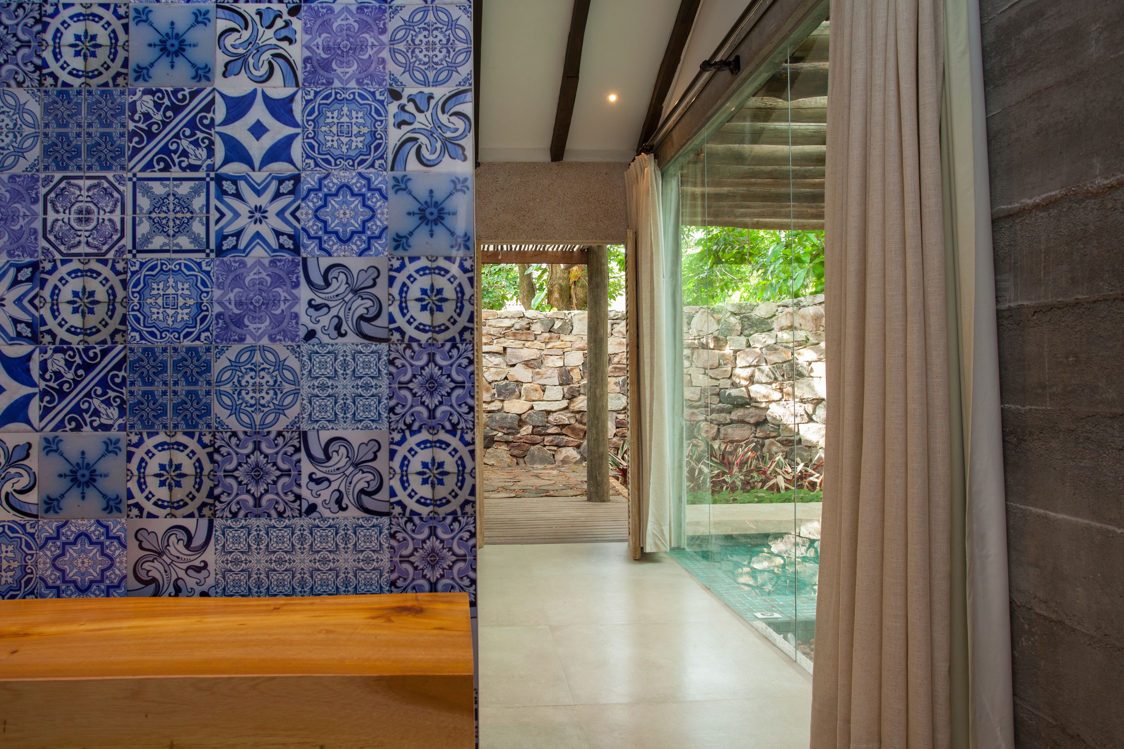 romantic double room, private pool | view from room