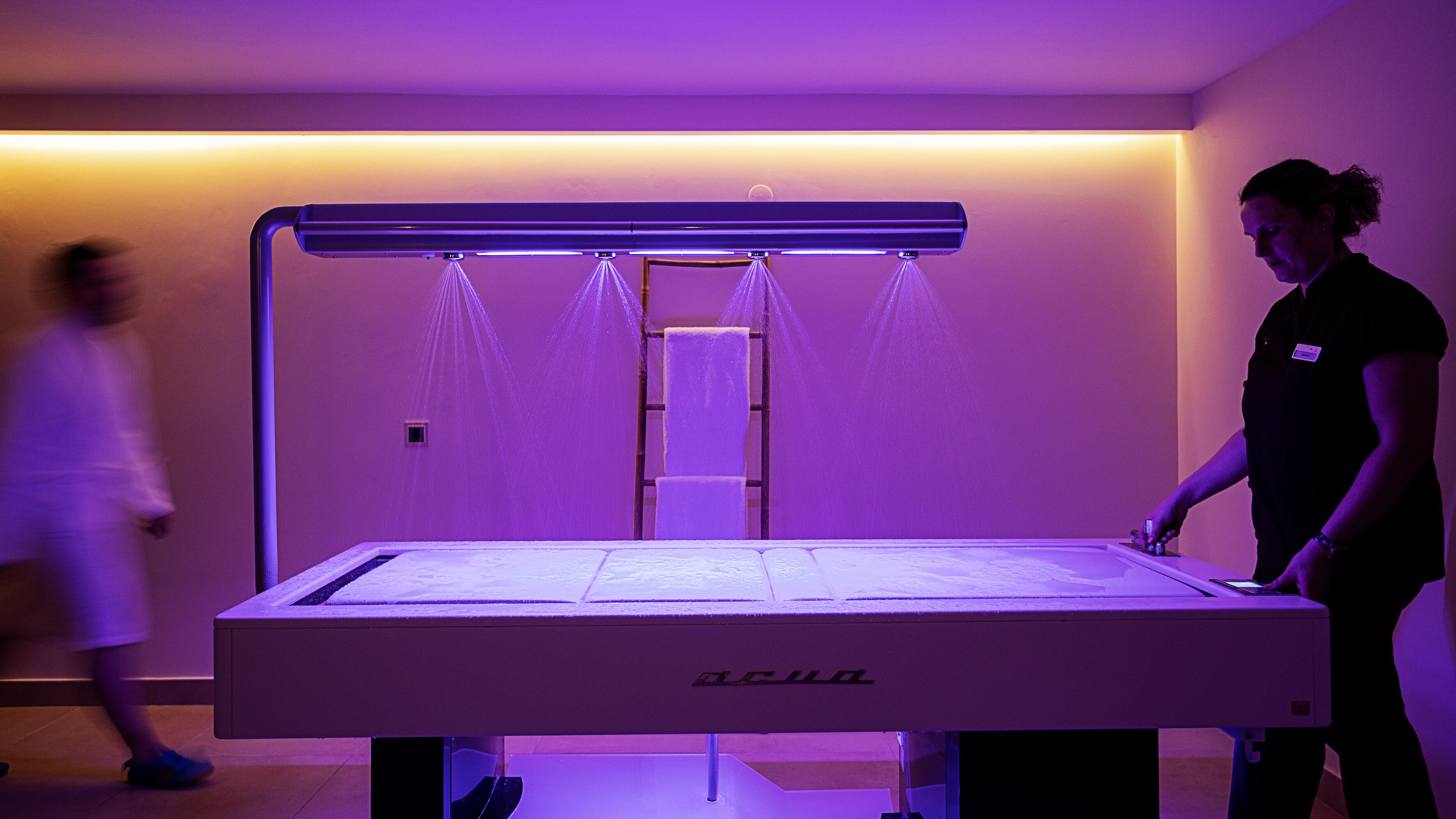 A medical imaging machine in a clinical setting.
