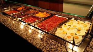 Daily buffet breakfast (EUR 15 per person)