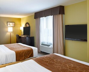 Studio Suite, Multiple Beds, Accessible, Non Smoking | Desk, laptop workspace, iron/ironing board, free WiFi