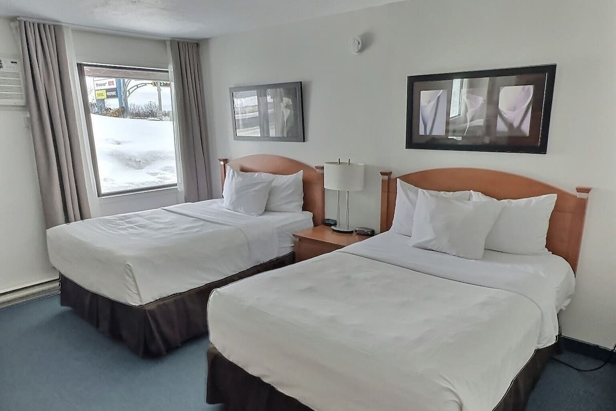 Standard Room, 2 Double Beds, Non Smoking | Premium bedding, desk, blackout drapes, soundproofing
