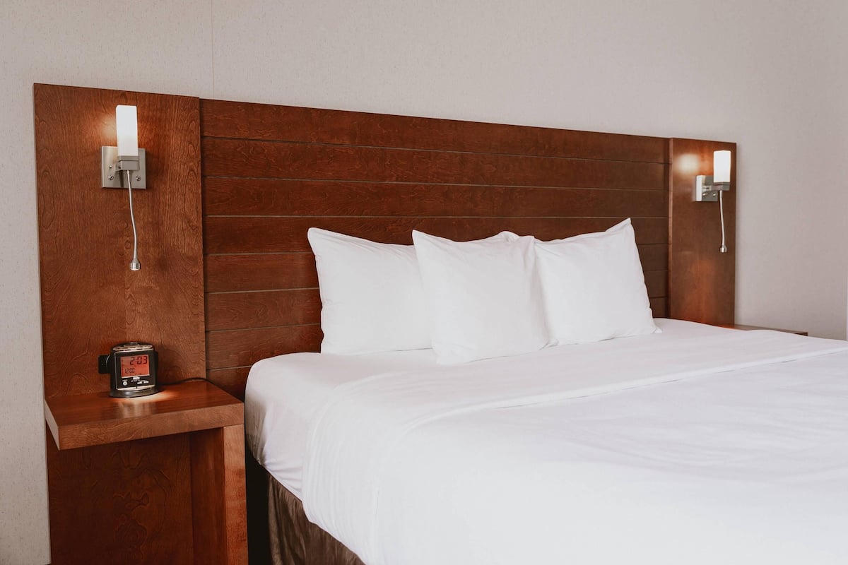 Habitación Business, 1 cama de matrimonio grande, no fumadores | Ropa de cama de alta calidad, escritorio, cortinas opacas