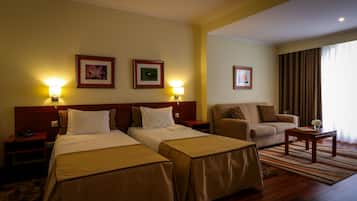 Minibar, in-room safe, laptop workspace, soundproofing