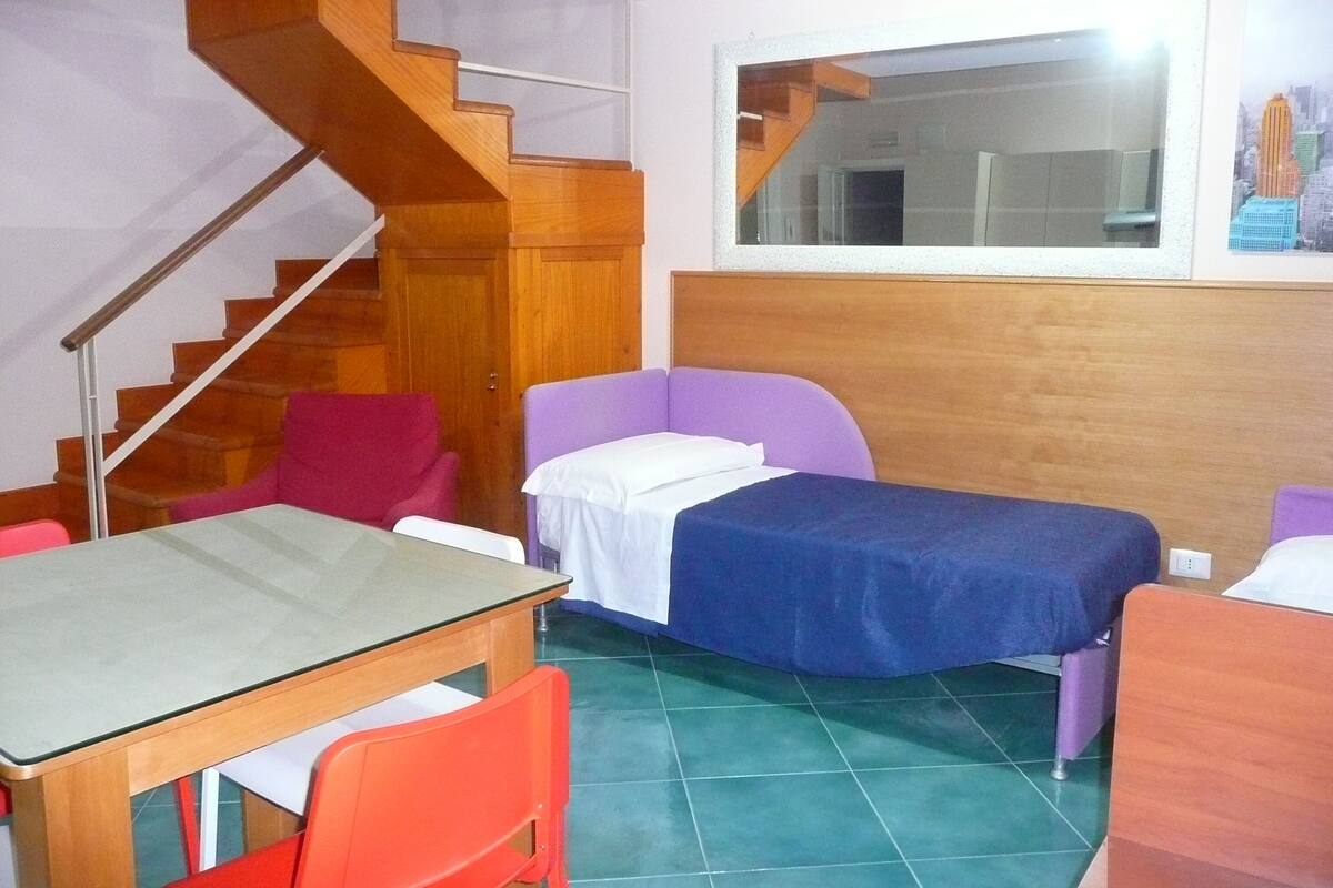 Studio Keluarga (su 2 livelli) | 1 kamar tidur, seprai premium, bantalan ekstra lembut, dan brankas