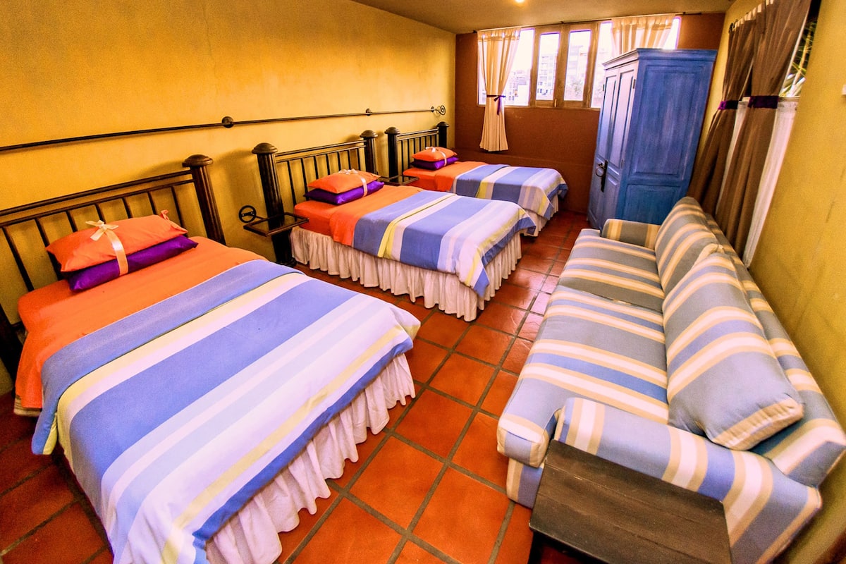 Triple Room, 3 Single Beds, City View