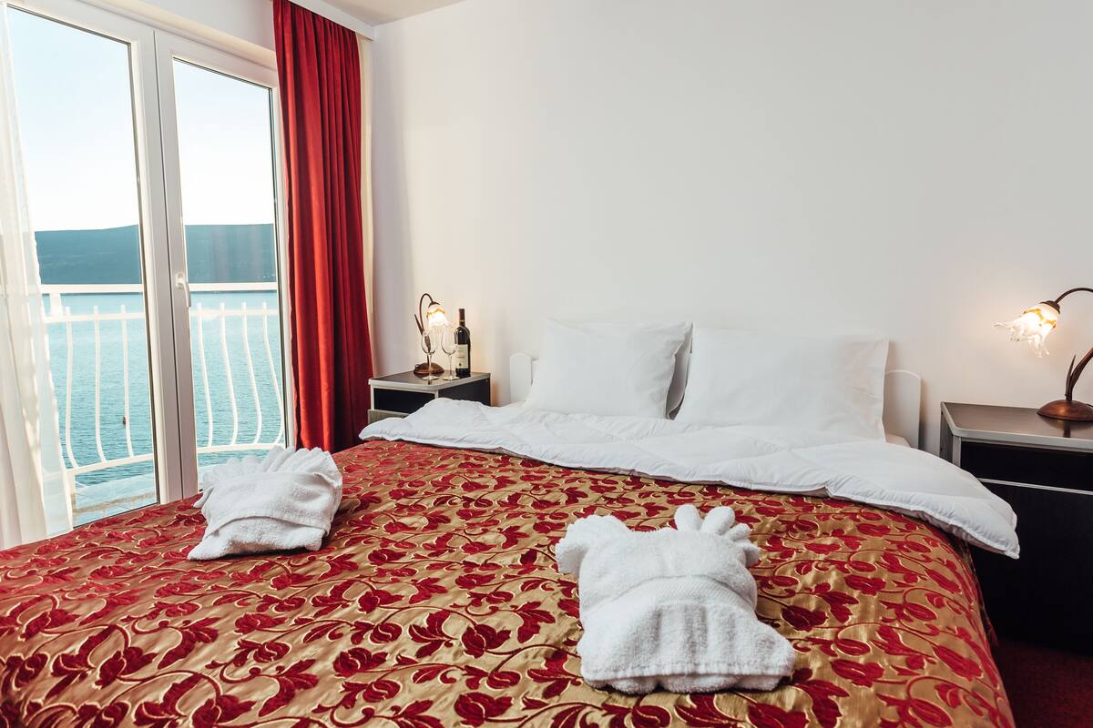 Habitación doble estándar, vista al mar | Balcón