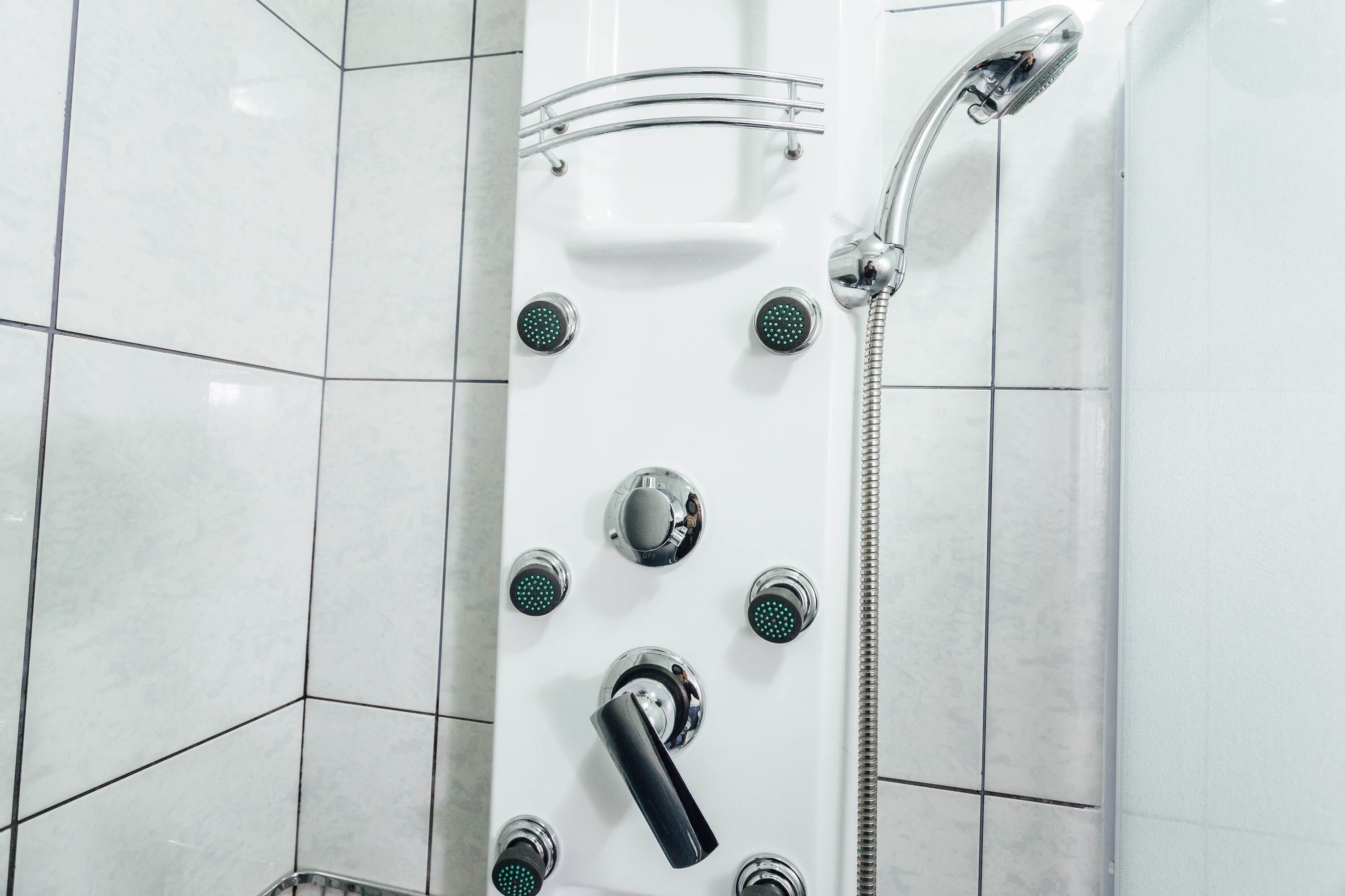 superior room, 1 queen bed, sea view | bathroom | shower, free toiletries, hair dryer, soap