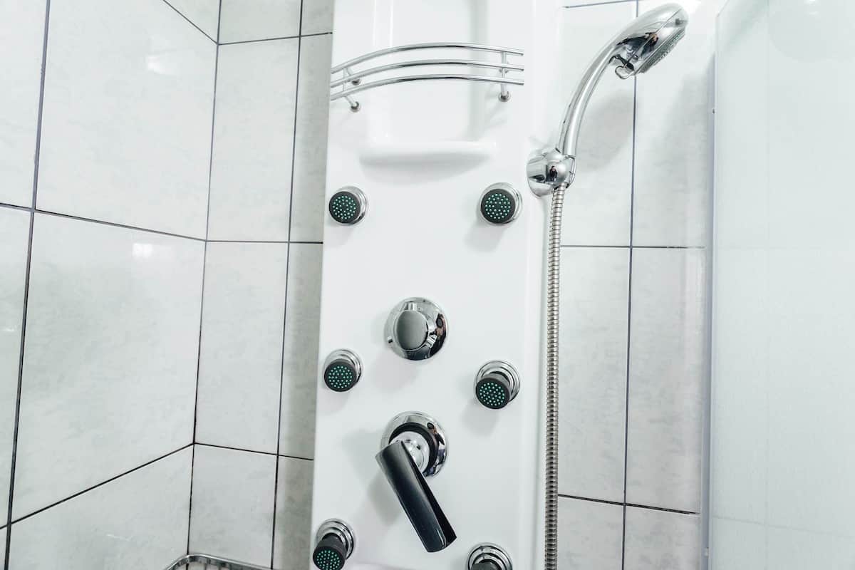 superior room, 1 queen bed, sea view | bathroom | shower, free toiletries, hair dryer, soap