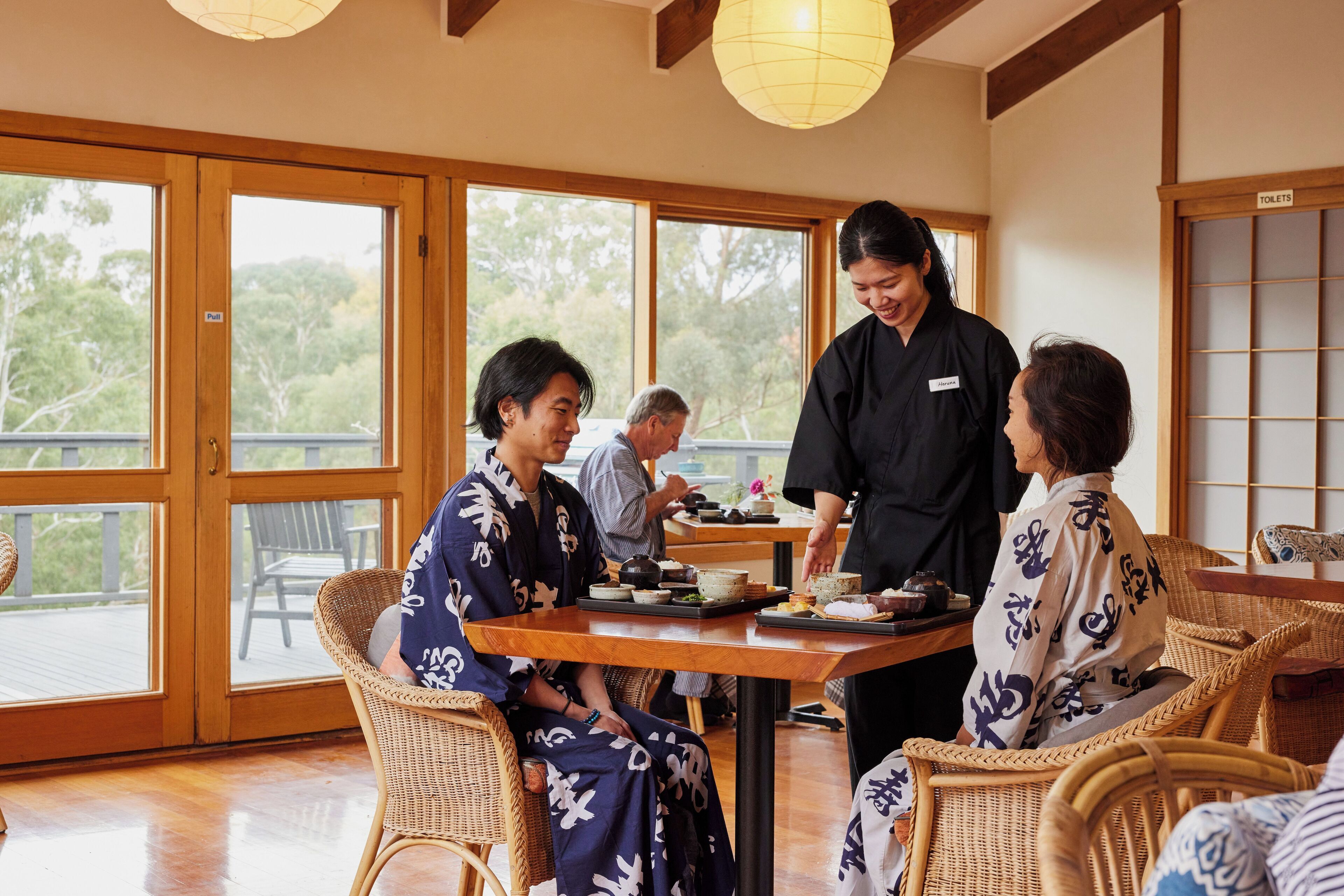 Breakfast and dinner served, Japanese cuisine