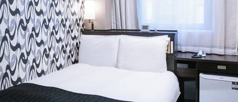 Phòng đôi cơ bản, 1 phòng ngủ, không hút thuốc, quang cảnh thành phố | Bộ đồ giường cao cấp, chăn bông, nệm cao su hoạt tính (memory foam)