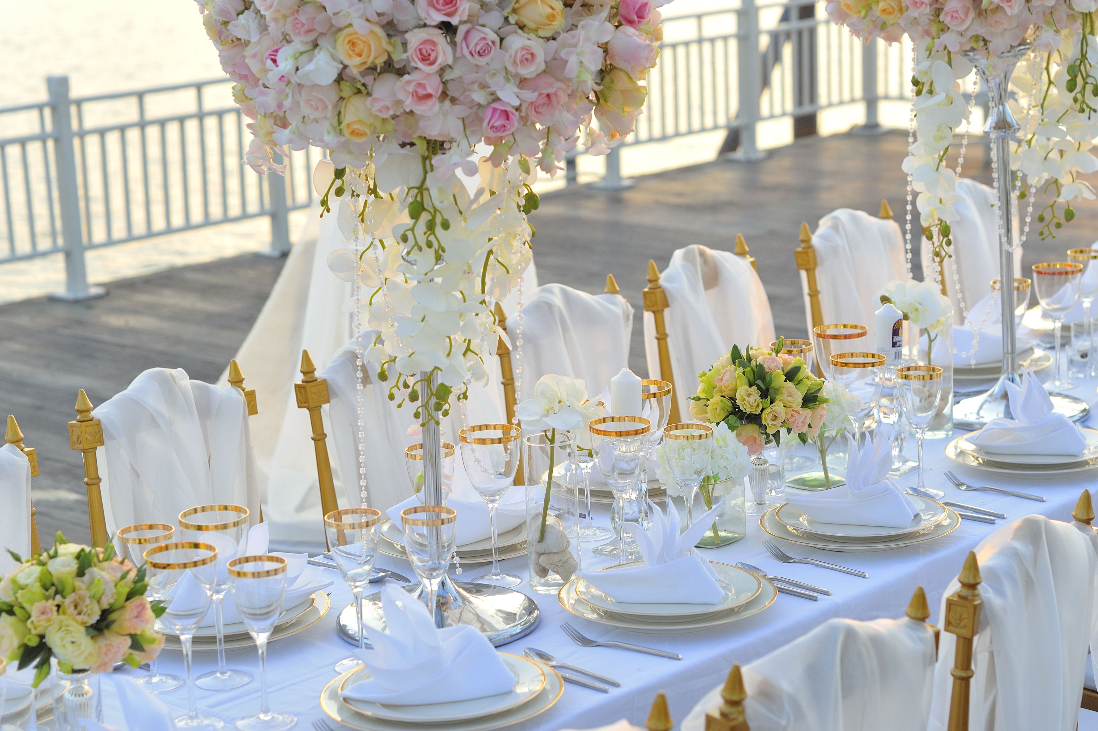 outdoor wedding area