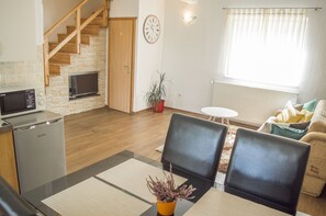 Studio Apartment with Balcony or Terrace | Television - Guesthouse Rubcic (Rakovica)