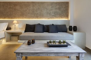 Suite – executive, spabadekar (Outdoor) | Oppholdsområde | TV