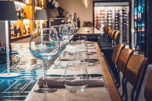 Couples dining
