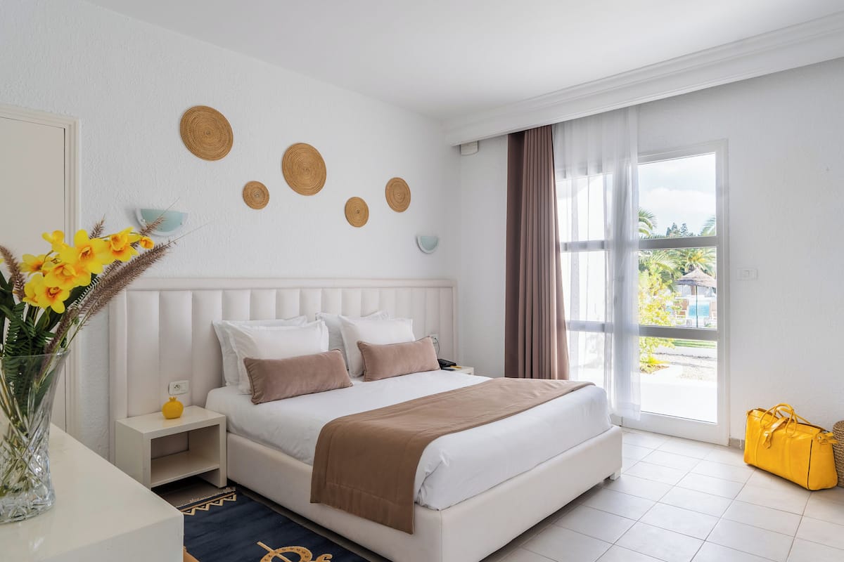 Familienbungalow, 1 Schlafzimmer, Gartenblick | Terrasse/Patio