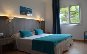 Laptop workspace, blackout curtains