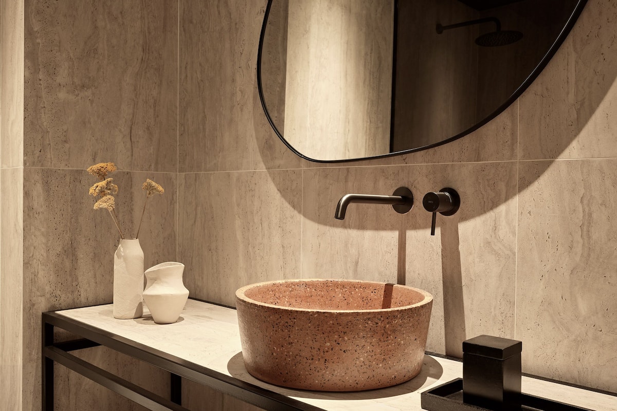 open plan suite with private pool | bathroom | shower, free toiletries, hair dryer, slippers