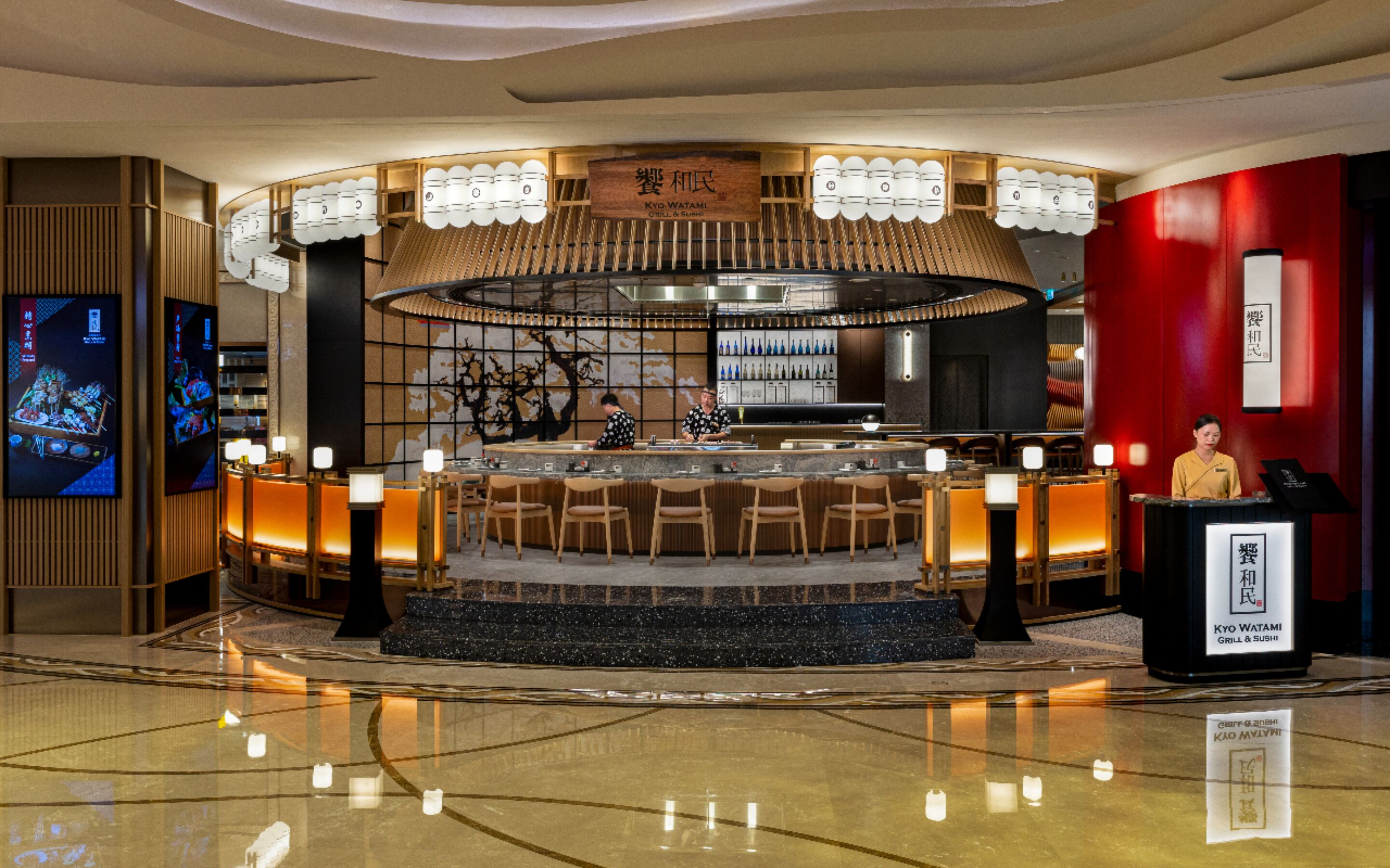 20 restaurants, lunch served