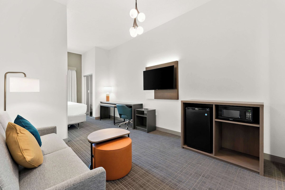 Suite, 1 King Bed, Accessible, Non Smoking (Roll In Shower)