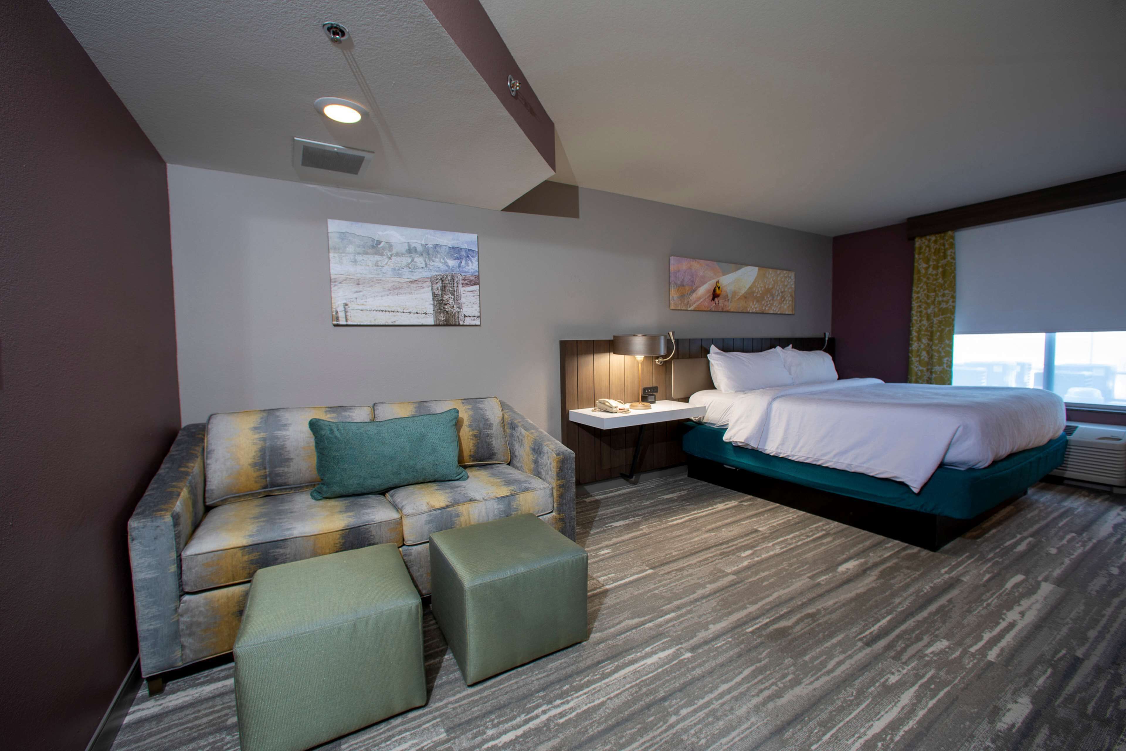 Deluxe Room, 1 King Bed with Sofa bed | Living area | 42-inch flat-screen TV with cable channels, TV