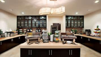 Free daily buffet breakfast